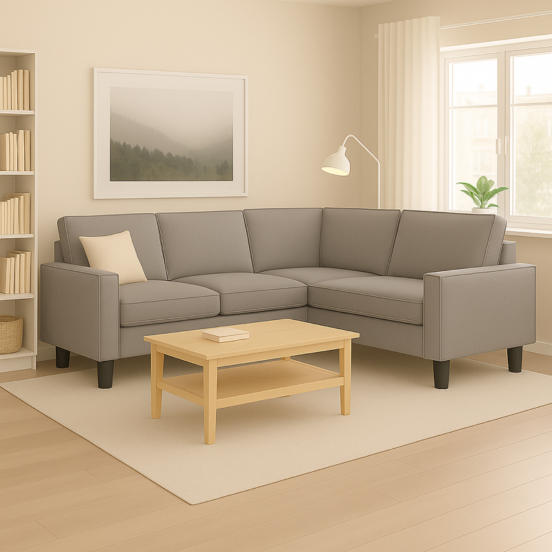 Round replacement Legs for Ikea Kivik Corner sofa 4/5 seats