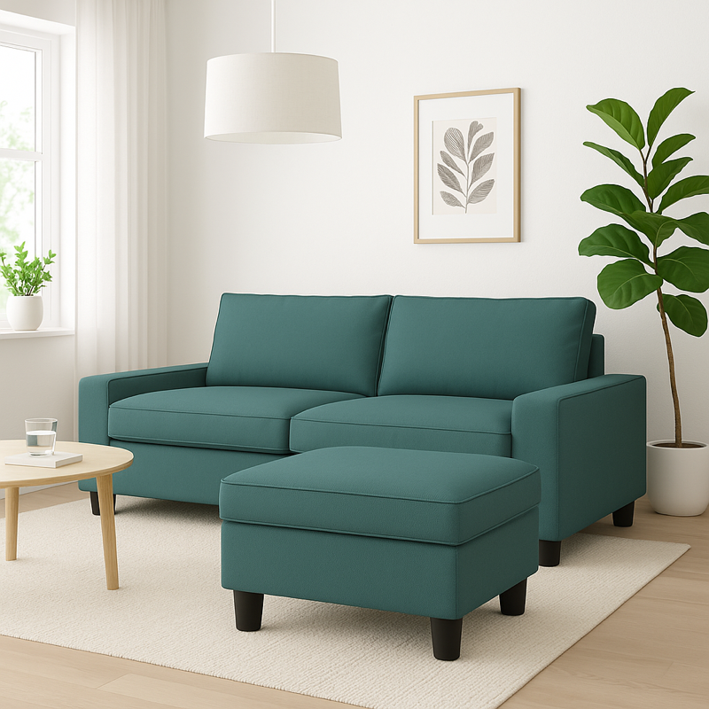 Round replacement Legs for Ikea Kivik Sofa 2/3 Seater, Chaise Longue, Foot stool