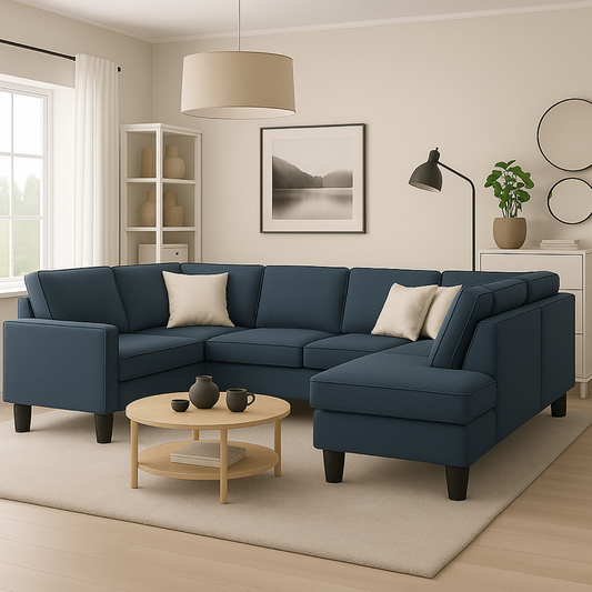 Round Replacement Legs for Ikea Kivik U-shaped sofa 6/7 seater